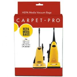 Carpet Pro A-CPH-6 Compatible HEPA Type Cloth Bags