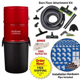 NuTone PP5501 All In One Bare Floor 6 Inlet Builders Central Vacuum Package