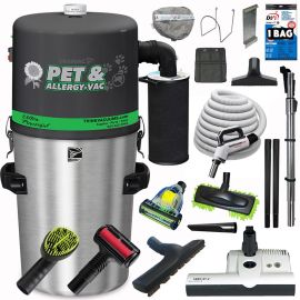 Drainvac Pet & Allergy Central Vacuum and Estate Combo Kit