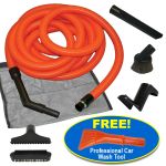 Deluxe Central Vacuum Car & Garage 30-Foot Kit