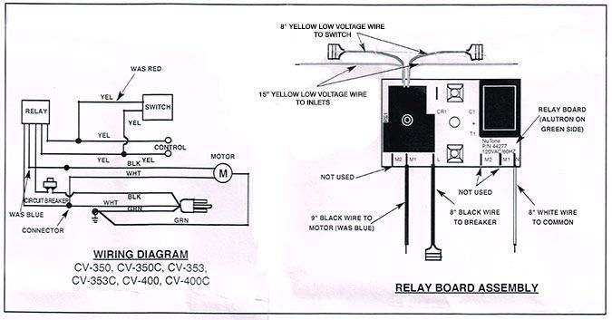 0521B000 - NuTone Relay Assembly